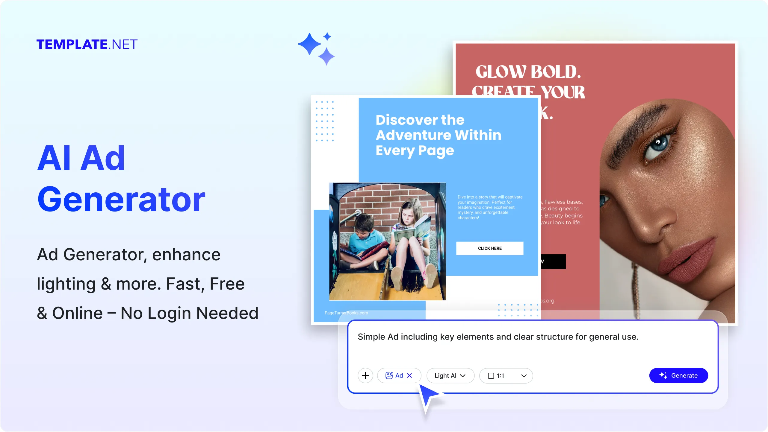 Free AI Ad Generator, Create Ad Images Online [ No Signup ]
